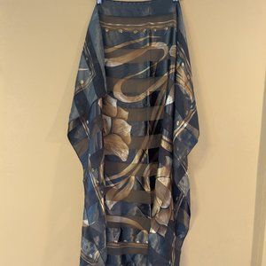 Green & Gold Silk Scarf